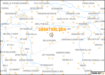 map of Dasht Ḩalqeh