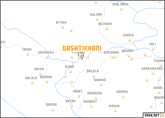 map of Dashtī Khānī