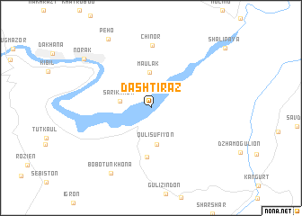 map of Dashti-Raz