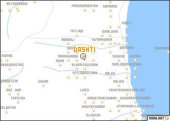 map of Dāshtī