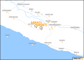 map of Dashtī