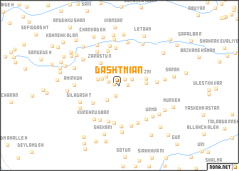 map of Dasht Mīān