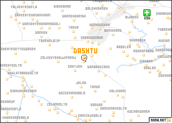 map of Dashtū