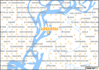 map of Dāskāndi