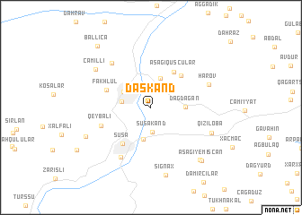 map of Daşkǝnd