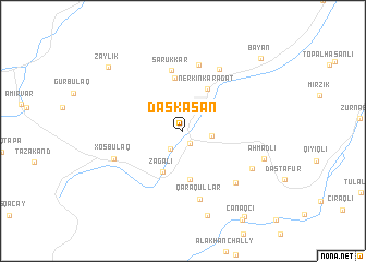 map of Daşkǝsǝn