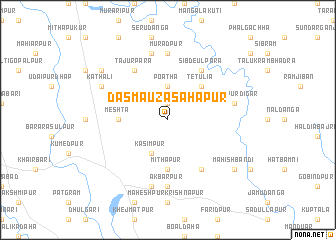 map of Das Mauza Sāhāpur