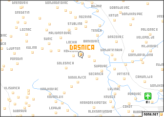 map of Dašnica