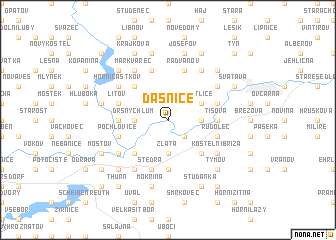 map of Dasnice