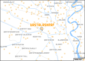 map of Dast al Ashrāf