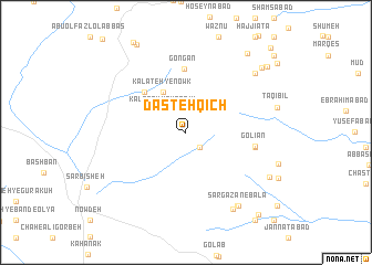 map of Dasteh Qīch