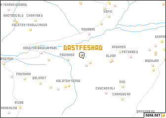 map of Dastfeshād