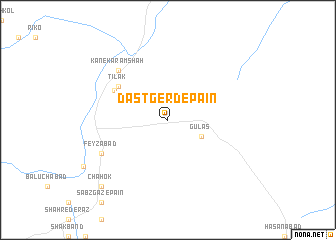 map of Dastgerd-e Pā\