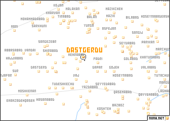 map of Dast Gerdū