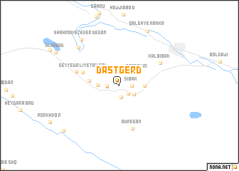 map of Dastgerd