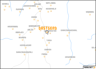 map of Dastgerd