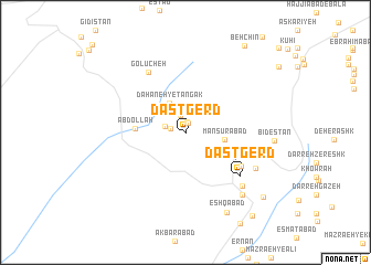 map of Dastgerd