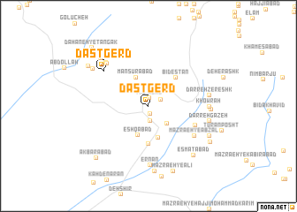 map of Dastgerd