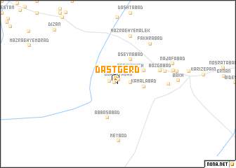 map of Dastgerd