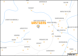 map of Dastgerd