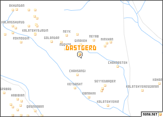 map of Dastgerd