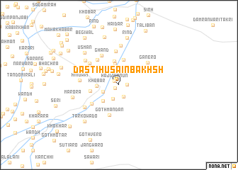 map of Dasti Husain Bakhsh