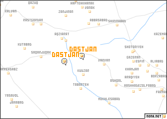 map of Dastjān