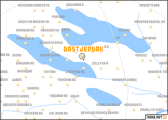 map of Dastjerdak