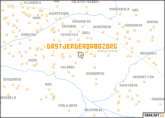 map of Dastjerd-e Aqā Bozorg