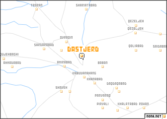 map of Dastjerd