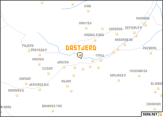 map of Dastjerd