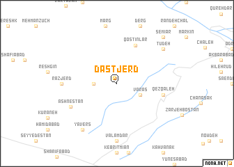 map of Dastjerd