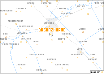 map of Dasunzhuang