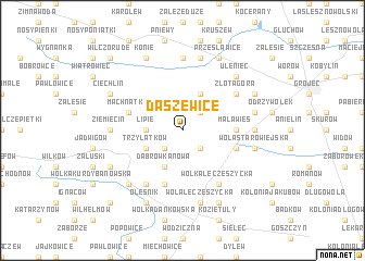 map of Daszewice