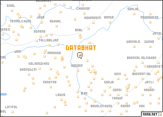 map of Dāta Bhat