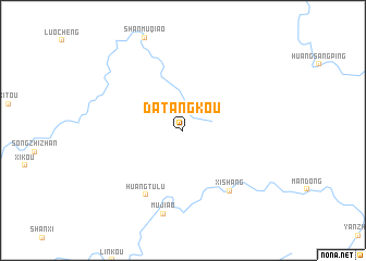 map of Datangkou