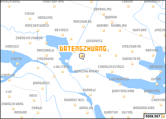 map of Datengzhuang