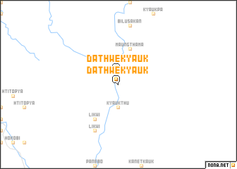 map of Dathwekyauk