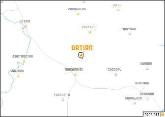 map of Datian