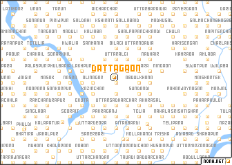 map of Dattagaon