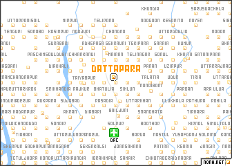 map of Dattapāra
