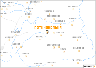 map of Datu-Mamandus