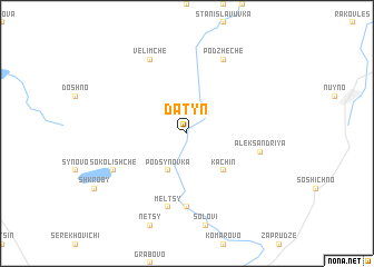 map of Datynʼ