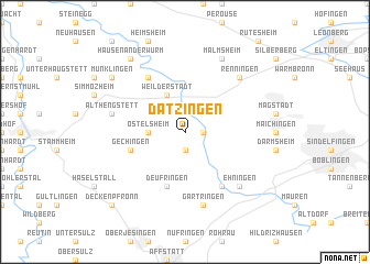 map of Dätzingen