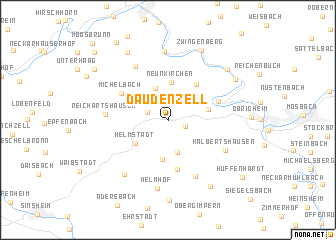 map of Daudenzell