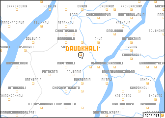 map of Dāudkhāli