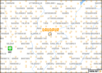 map of Dāudpur