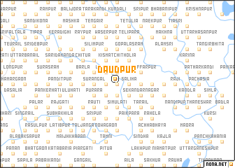 map of Dāudpur