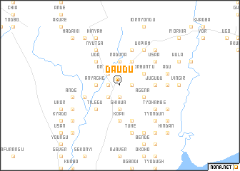 map of Daudu