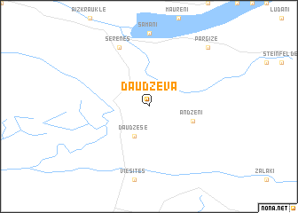 map of Daudzeva